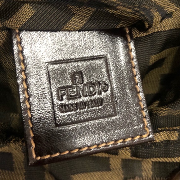 AUTHENTIC vintage Fendi Brown Zucca Monogram Double Breasted Coat. Pre-loved - Picture 5 of 5